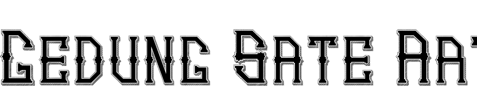 Gedung Sate Artdeco Slice Shadow Yazı tipi ücretsiz indir