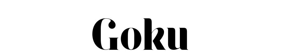 Goku Font Download Free