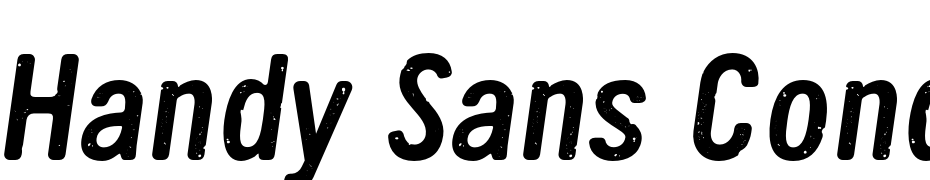 Handy Sans Condensed Distressed Oblique Polices Telecharger