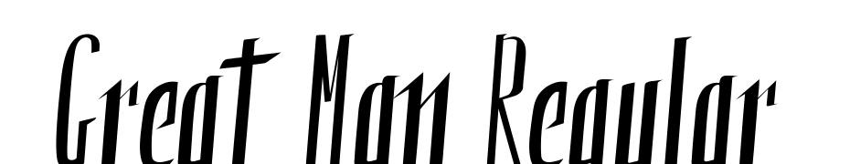 Great Man Regular Schrift Herunterladen Kostenlos