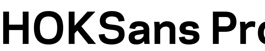HOKSans Pro Bold Font Download Free