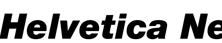 Helvetica Neue LT Pro 96 Black Italic Font Download Free