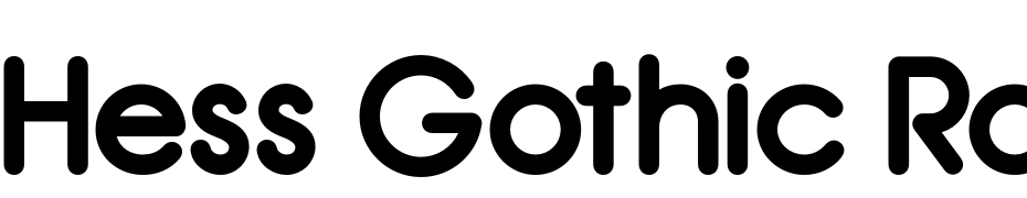 Hess Gothic Round NF Bold Font Download Free