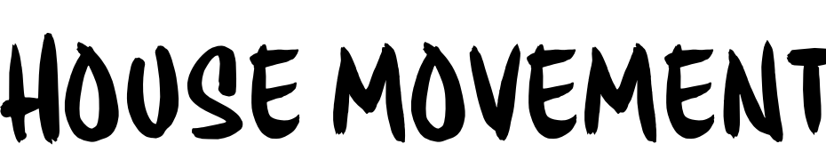 House Movements Poster Font Download Free