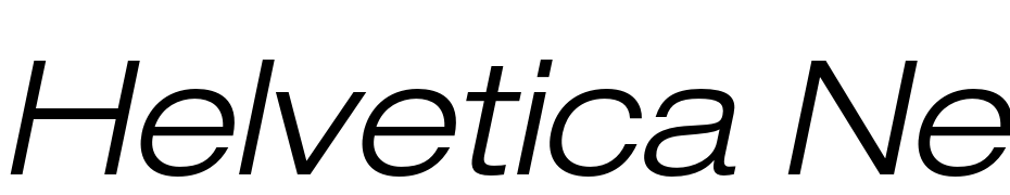 Helvetica Neue LT Pro 43 Light Extended Oblique Scarica Caratteri Gratis