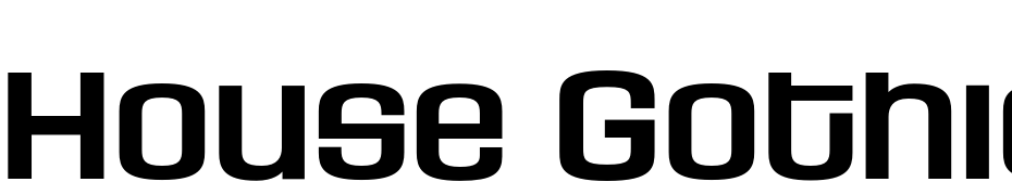 House Gothic HG23Ext BOLD2 Yazı tipi ücretsiz indir