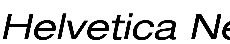 Helvetica Neue LT Pro 53 Extended Oblique Font Download Free
