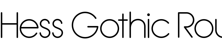 Hess Gothic Round NF Font Download Free