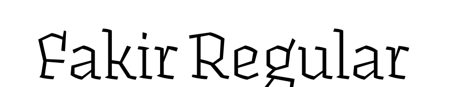 Fakir Regular cкачати шрифт безкоштовно