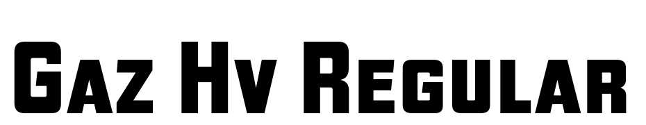 Gaz Hv Regular Font Download Free