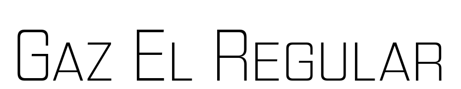 Gaz El Regular Font Download Free