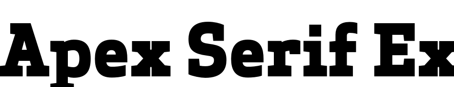 Apex Serif Extra Bold cкачати шрифт безкоштовно