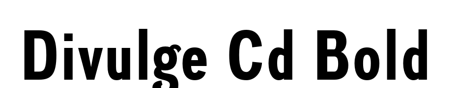 Divulge Cd Bold Font Download Free