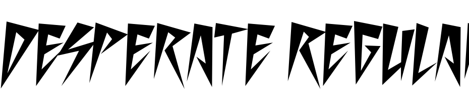 Desperate Regular Font Download Free
