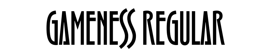 Gameness Regular Font Download Free