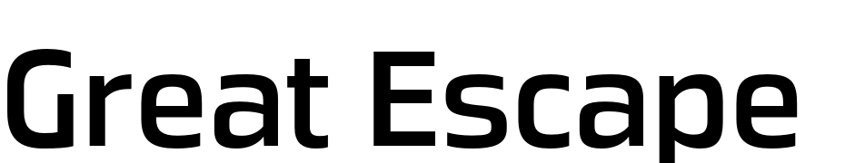 Great Escape Rg Regular Font Download Free