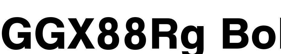 GGX88Rg Bold Font Download Free