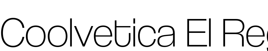 Coolvetica El Regular Font Download Free