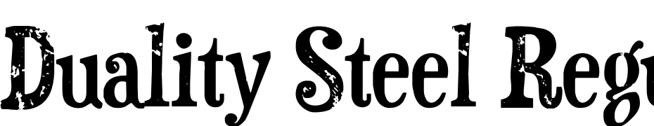 Duality Steel Regular Font Download Free