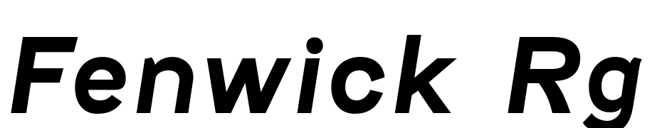 Fenwick Rg Bold Italic Polices Telecharger