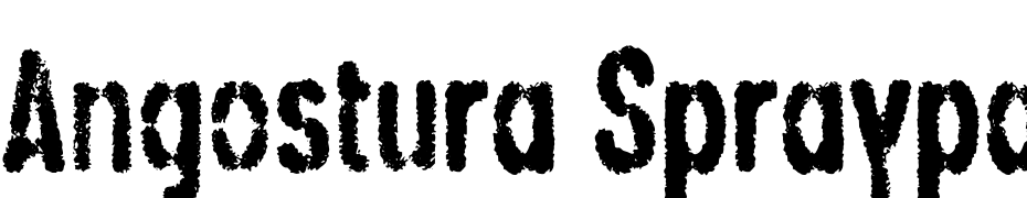 Angostura Spraypaint Regular Font Download Free