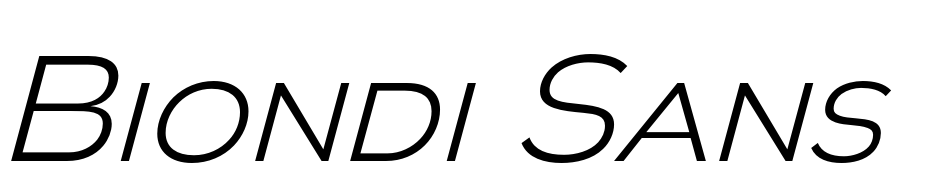 Biondi Sans Lt Italic Font Download Free