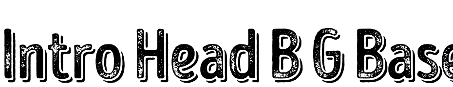 Intro Head B G Base Shade Font Download Free