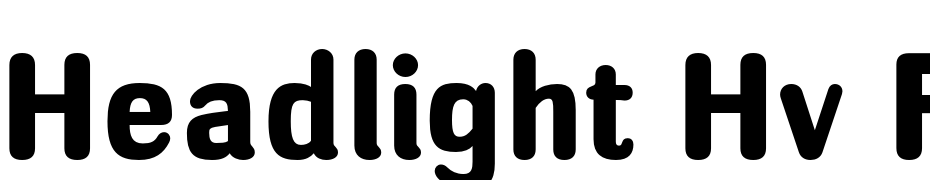 Headlight Hv Regular Font Download Free