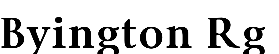 Byington Rg Bold Font Download Free
