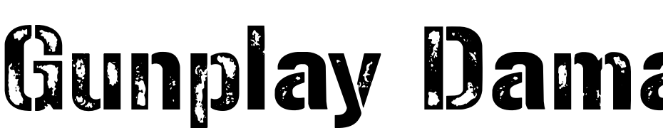 Gunplay Damage Regular Font Download Free