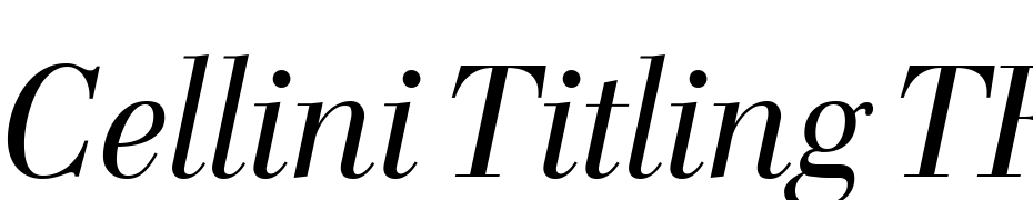 Cellini Titling TF Italic Font Download Free