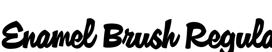Enamel Brush Regular Font Download Free