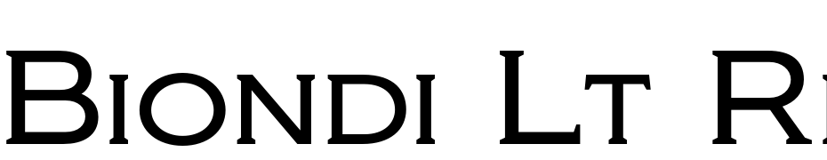 Biondi Lt Regular Font Download Free
