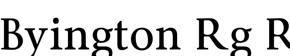Byington Rg Regular Font Download Free