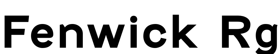 Fenwick Rg Bold Font Download Free