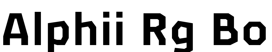 Alphii Rg Bold Font Download Free