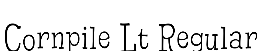 Cornpile Lt Regular Font Download Free