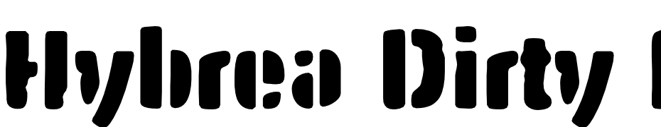 Hybrea Dirty Regular Schrift Herunterladen Kostenlos