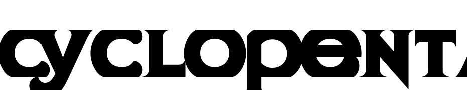 Cyclopentane Regular Font Download Free