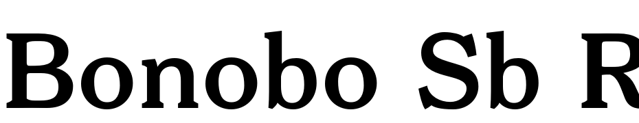 Bonobo Sb Regular cкачати шрифт безкоштовно