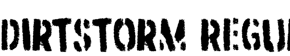 Dirtstorm Regular Font Download Free