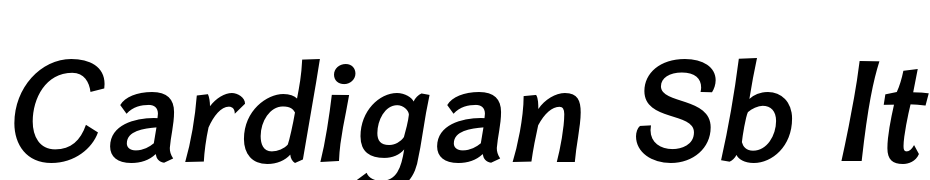 Cardigan Sb Italic Font Download Free