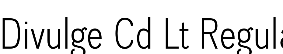 Divulge Cd Lt Regular Font Download Free