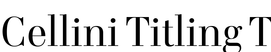 Cellini Titling TF Regular Font Download Free