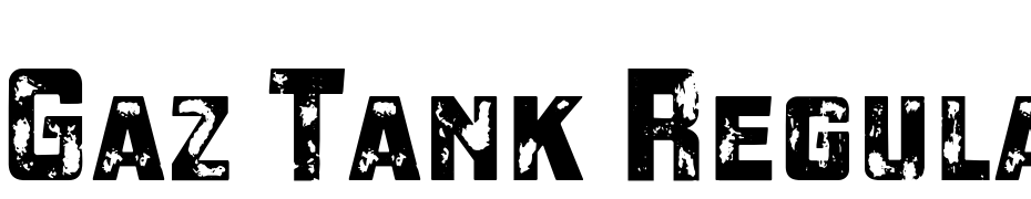 Gaz Tank Regular Font Download Free