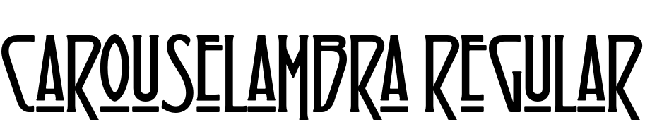 Carouselambra Regular Font Download Free