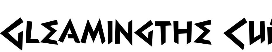 Gleamingthe Cube Regular Font Download Free