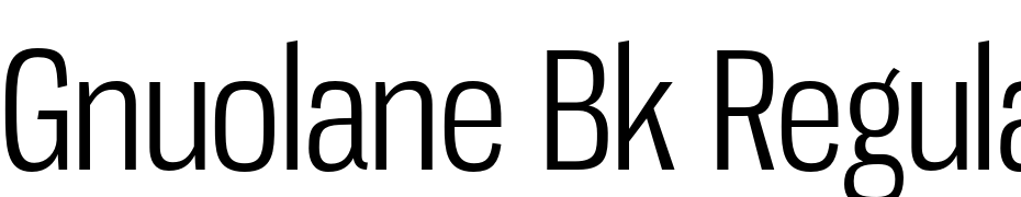 Gnuolane Bk Regular Font Download Free