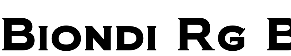 Biondi Rg Bold Font Download Free
