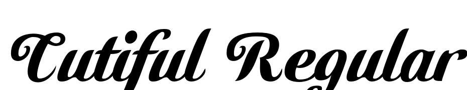 Cutiful Regular Font Download Free